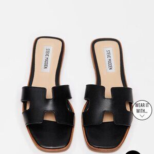Black Steve Madden Haydn Sandals (Size 9)
